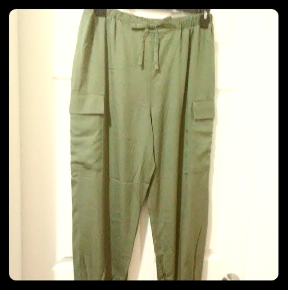 Andrew Marc Green Tencil Joggers - Picture 3 of 5